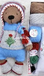 Polushka bunny - Maria Ermolova - Winter Outfit for Teddy Bear
