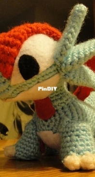 Pokemon Chibi Salamence Amigurumi by Jose Luis Blanco Machinea