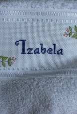 Towel with flowers