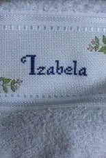 Towel with flowers