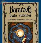 Bareroots-#159-Santa & Reindeer Candle Mat