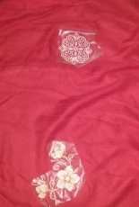 Red cashmere scarf