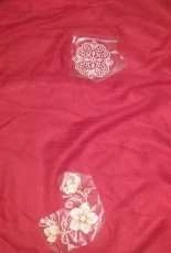 Red cashmere scarf