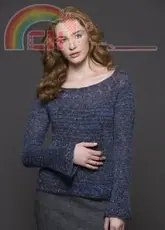 Nadia Top-Down Pullover by Patty Lyons
