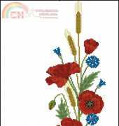 Poppies and Cornflowers Pattern 6108