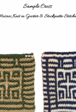 Lissa Conley Designs - Lissa Conley - Cross Sample Mosaic Knit in Garter and Stockinette Stitches Free