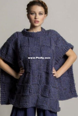 Premier-by Premier Yarns Design Team-Soft Blocked Poncho-Free.