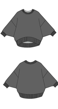 Pattern Craft Hub - Batwing Sweatshirt - Sizes XXS-3XL