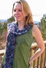 Mohair Horseshoe Scarf by Kathy North -Free