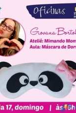 Ateliê Mimando Momentos: Giovani Bertolucci - Máscara de Dormir Panda / panda Sleeping Mask Felt Pattern - Portuguese - Free