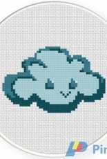 Daily Cross Stitch  - Happy Cloud
