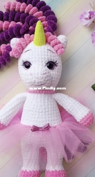 Ami igrushki - Elena Pantsyreva - Елена Панцырева - Unicorn Ballerina - Единорожка балеринка - Russian