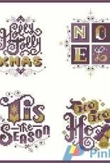 Luxury Makes - Festive Phrases by Emma Congdon from Cross Stitch Crazy 197 XSD + PCS