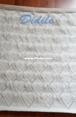 an other baby blanket with hearths