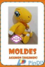 Ateliê Mimos da Rê - Renata Cavalcante - Agumon (Digimon) 3D - Portuguese - Free