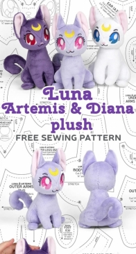 Sew Desu Ne? - Choly Knight - Luna , Artemis , Diana Plush - Free
