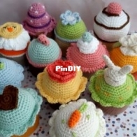 Gek op Haken - Marjan van der Leer - Cupcakes for Easter - Cupcakes voor Pasen - Dutch