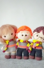 Mi mundo unicornio amigurumi - Roxana Spaciuk - Harry Hermione Ron - Portuguese