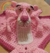 Wu Me Design - Pink Panther Lovey Blanket