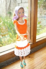 Maguinda Bolsón - Luisa dress and bag set for dolls