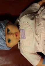 Merino blue beanie baby - My work