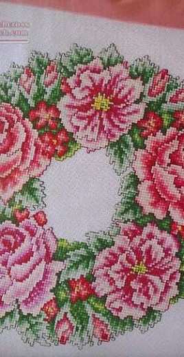 Summer Wreath by Susan Bates from Cross Stitch Gold 40
