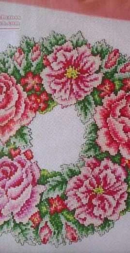 Summer Wreath by Susan Bates from Cross Stitch Gold 40