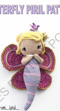 Amigurumi Land - Esra Erdurcan - Piril the Butterfly  - Borboleta Piril - Portuguese - Translated