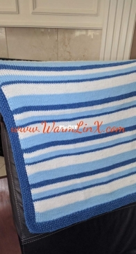 All About Stripes Baby Blanket by Weiyan Huang - WarmLinX