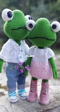 Knitted Toy Zoo - AnnaCrochetAmigurumi - Anna Prishchenko/Prishenko - Toad Frog