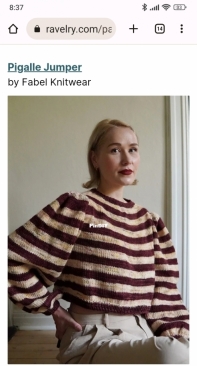 Pigalle Jumper by Helene Arnesen (Fabel Knitwear)