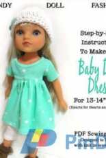 123 Mulberry Street - Baby Doll Dress - 13-14inch Doll