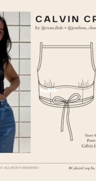 Jessilous Patterns - Calvin Crop - Sizes 0-32