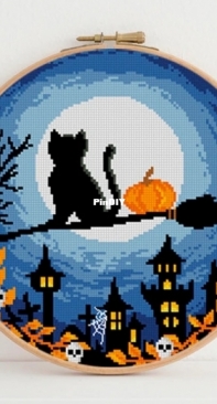 Oh My Stitches - Cat and Pumpkin PCS + XSD