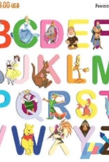 Alphabet Disney characters ABC A as Ariel , B as Bianca ....