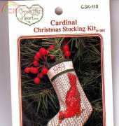 Cross My Heart CSK-110 - Cardinal Christmas Stocking