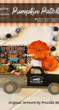 Stitching With the Housewives - Tiered Tray Tidbits - Pumpkin Patch and Pumkin Spice Season