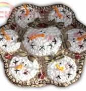 Polar Beads - Jennifer Creasey - Christmas Snowgirls Penny Rug - CH102008