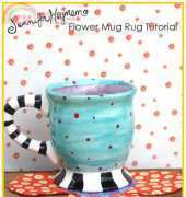Jennifer Heynen - Flower Mug Rug