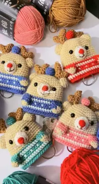 Rudolph Key Cover Crochet
