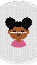 Daily Cross Stitch - Shy Girl