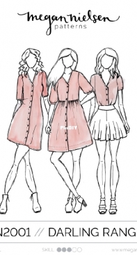 Megan Nielsen - MN 2001 - Darling Ranges Dress and Blouse Pattern