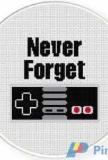 Daily Cross stitch - Never Forget
