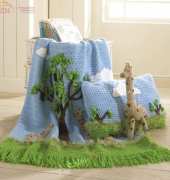 Maggies Crochet  - Marie Murray and Rosemarie Fagan- PA965 Giraffe Afghan Pillow and Toy