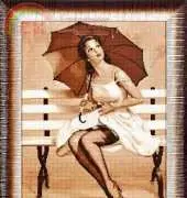Ekaterina Djons Girl with umbrella