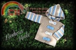 New Born Knots - Amanda Chapman -  27 Striped Hoodie Sweater or Cardigan
