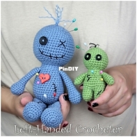 Left Handed Crocheter - Jennifer Adams - Voodoo Dolls
