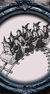 Pandora Xstitch - Witches on Rollercoaster