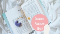 Fictional Fiber - Frances - Crescent Moon Bookmark