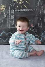 Red Heart - Lorna Miser - LW4738 Royal Crochet Onesie- Free